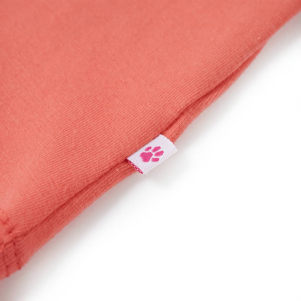 Μπλουζάκι Παιδικό με Βολάν Μανίκια Κοραλί 104