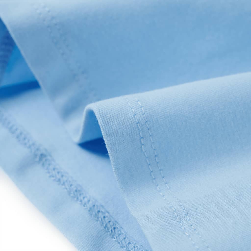 Μπλουζάκι Παιδικό Μανίκια με Βολάν Ανοιχτό Μπλε 104