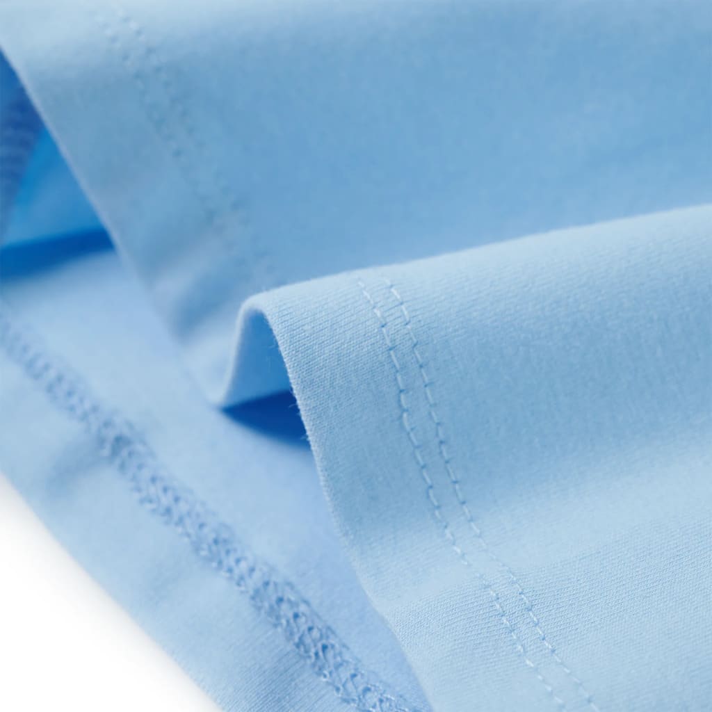 Μπλουζάκι Παιδικό Μανίκια με Βολάν Ανοιχτό Μπλε 116