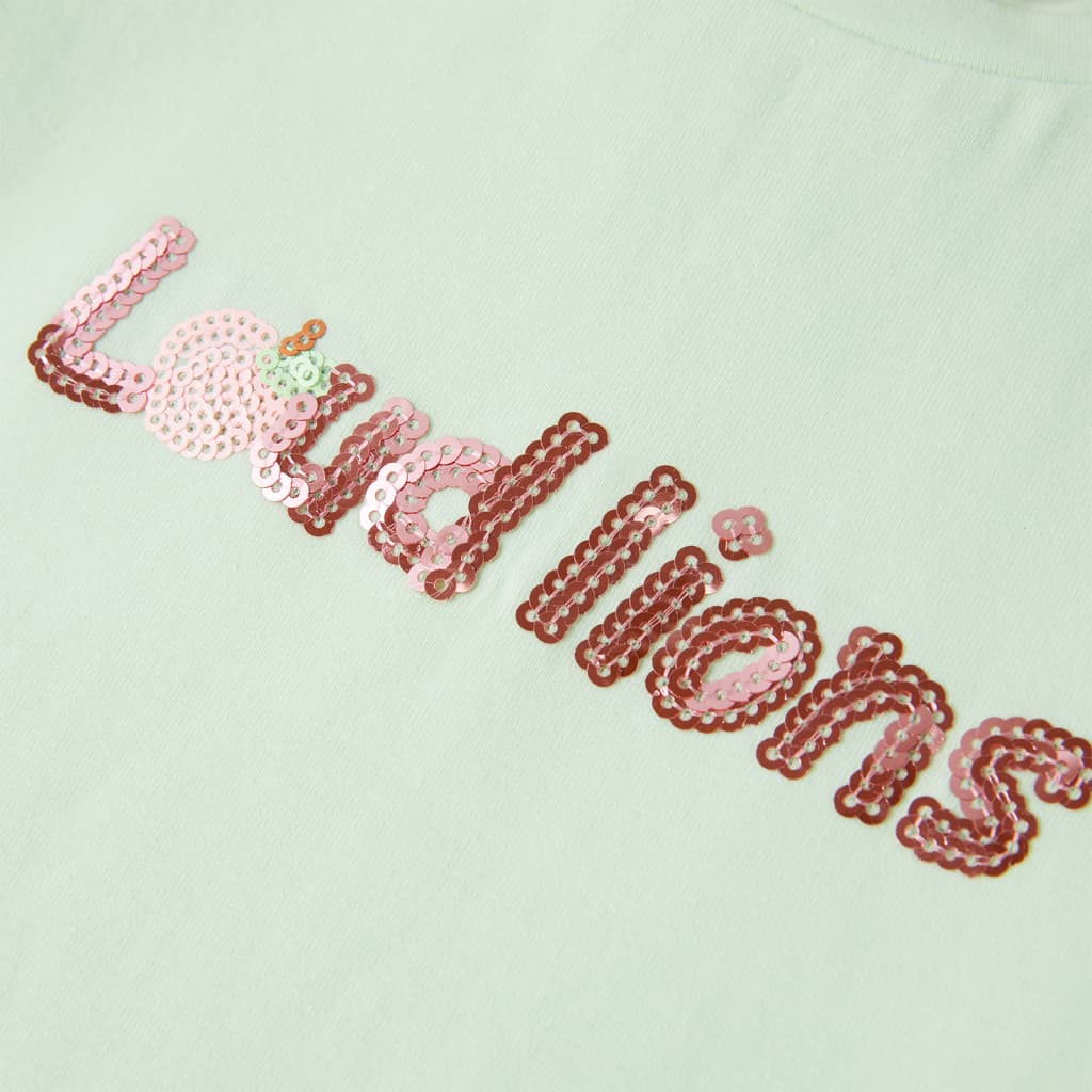 Μπλουζάκι Παιδικό με Πολύ Κοντά Μανίκια Απαλό Πράσινο 116