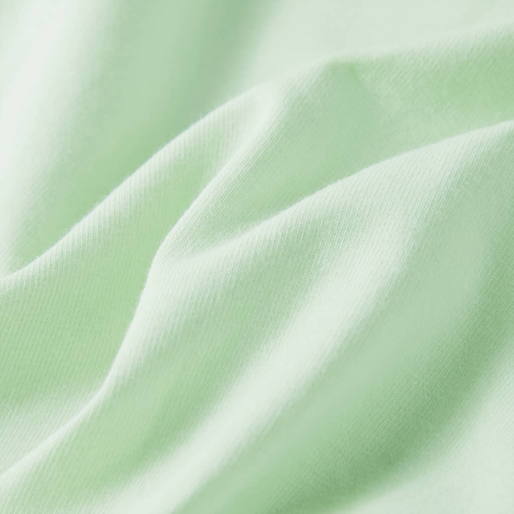 Μπλουζάκι Παιδικό με Πολύ Κοντά Μανίκια Απαλό Πράσινο 116