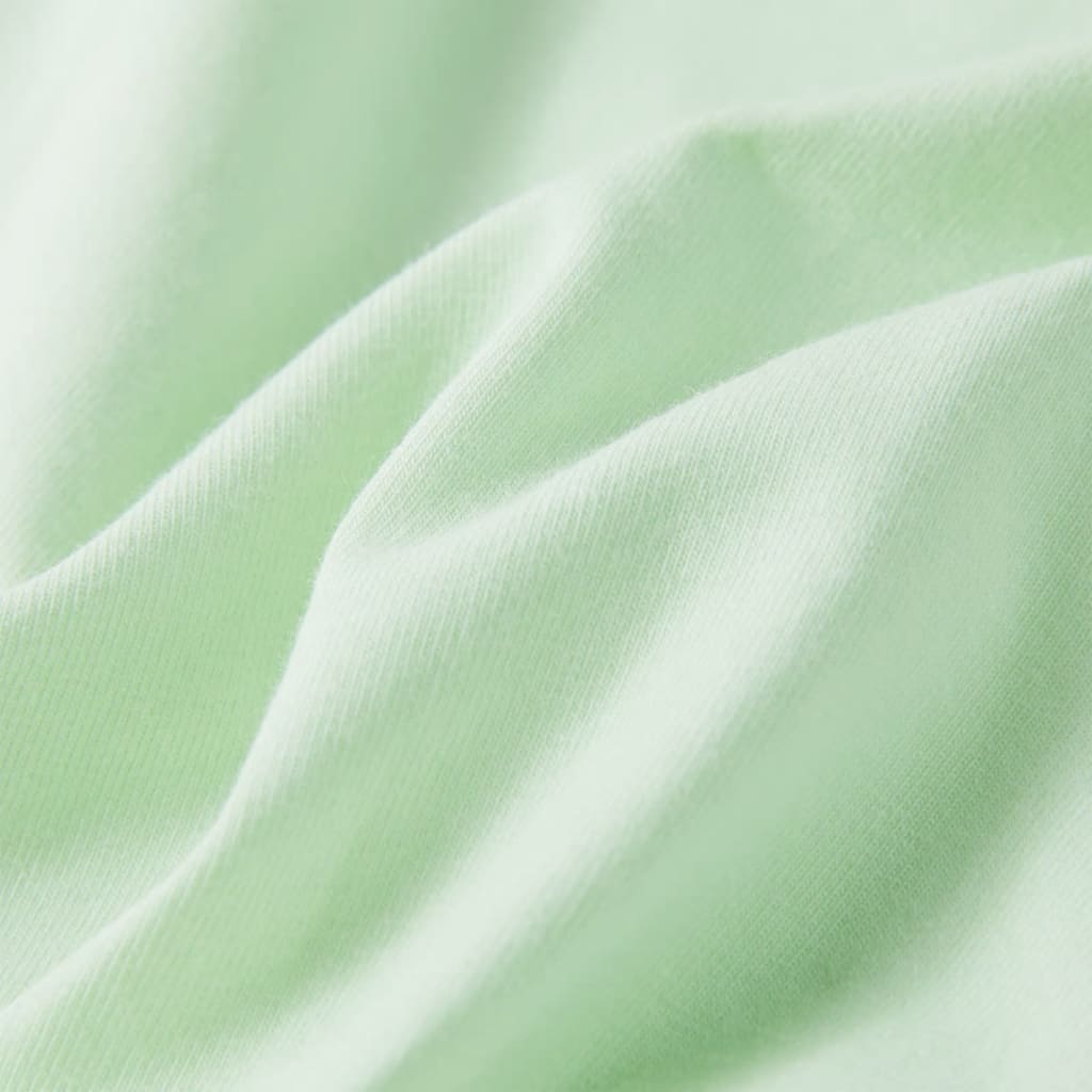 Μπλουζάκι Παιδικό με Πολύ Κοντά Μανίκια Απαλό Πράσινο 140