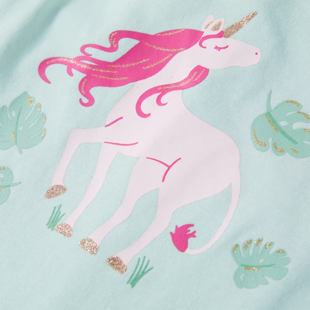 Αμάνικο Μπλουζάκι Παιδικό Ανοιχτό Χρώμα Μέντας 128