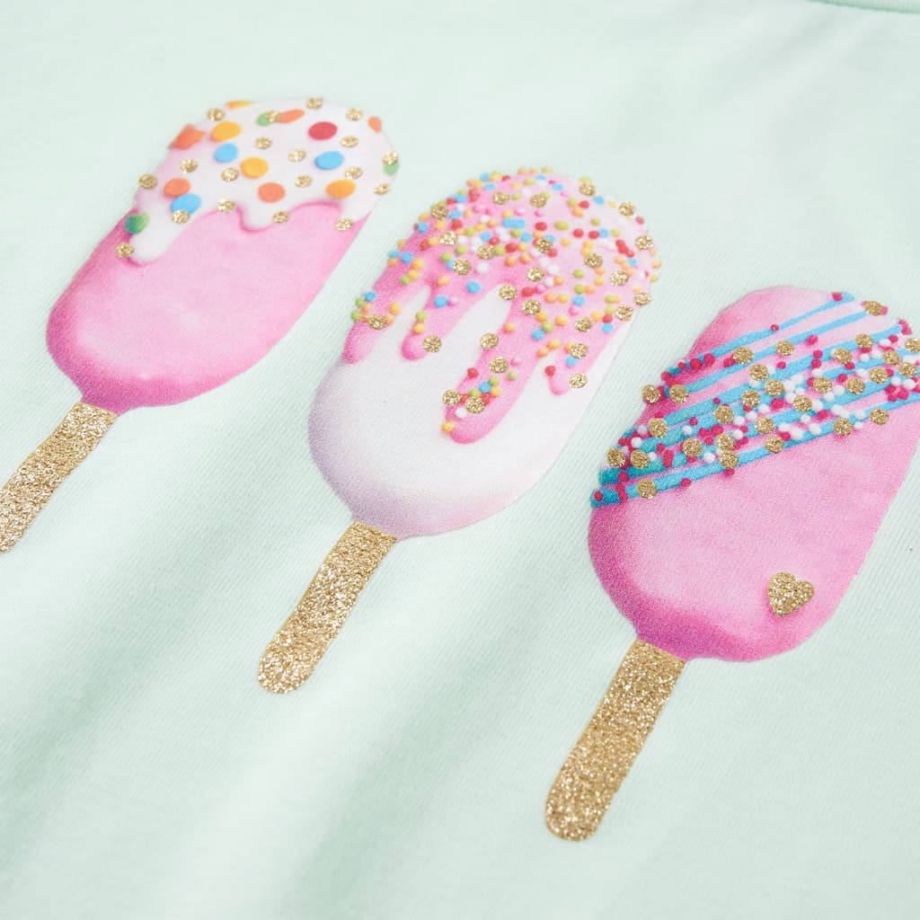 Μπλουζάκι Παιδικό Ανοιχτό Χρώμα Μέντας 92