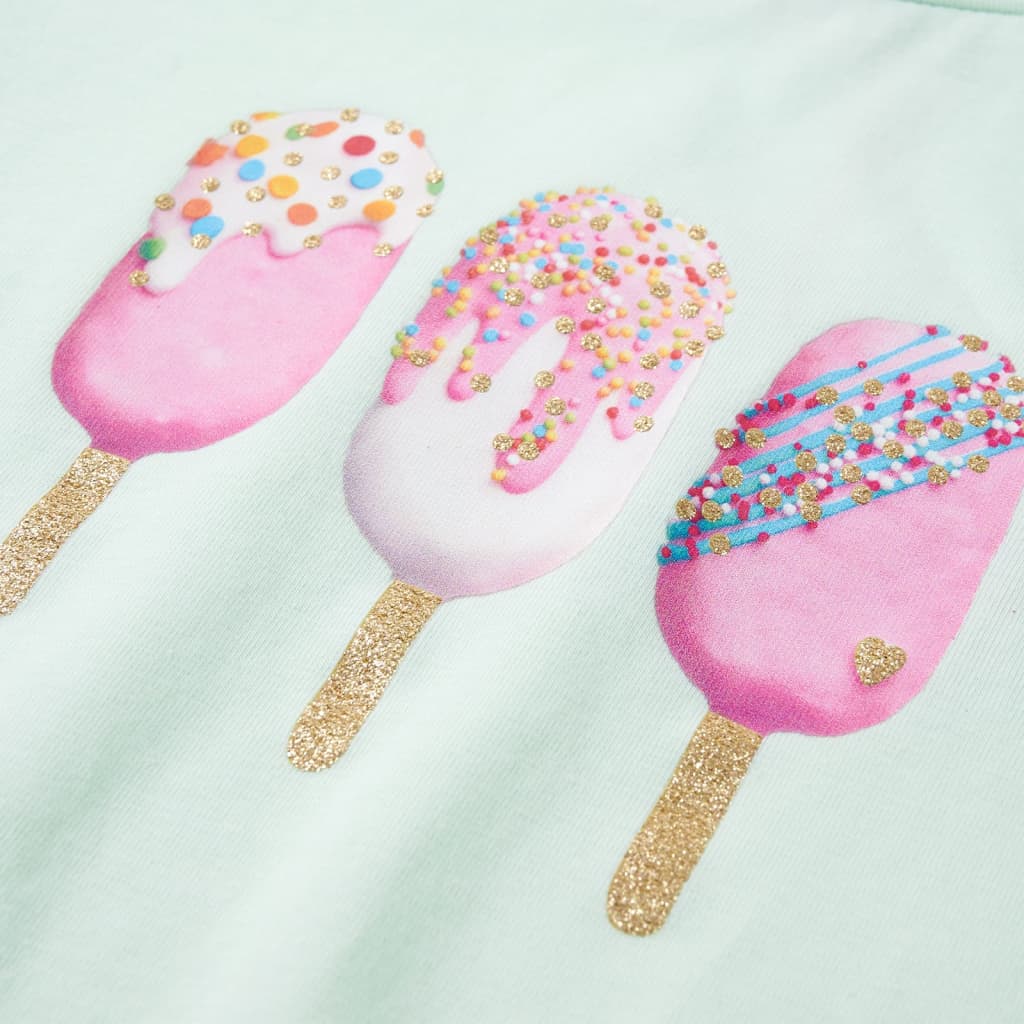 Μπλουζάκι Παιδικό Ανοιχτό Χρώμα Μέντας 116