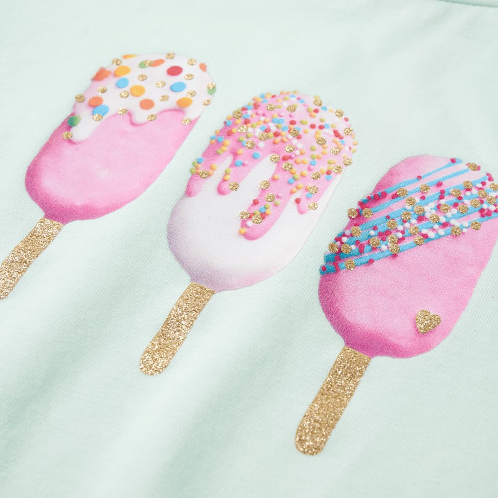 Μπλουζάκι Παιδικό Ανοιχτό Χρώμα Μέντας 128