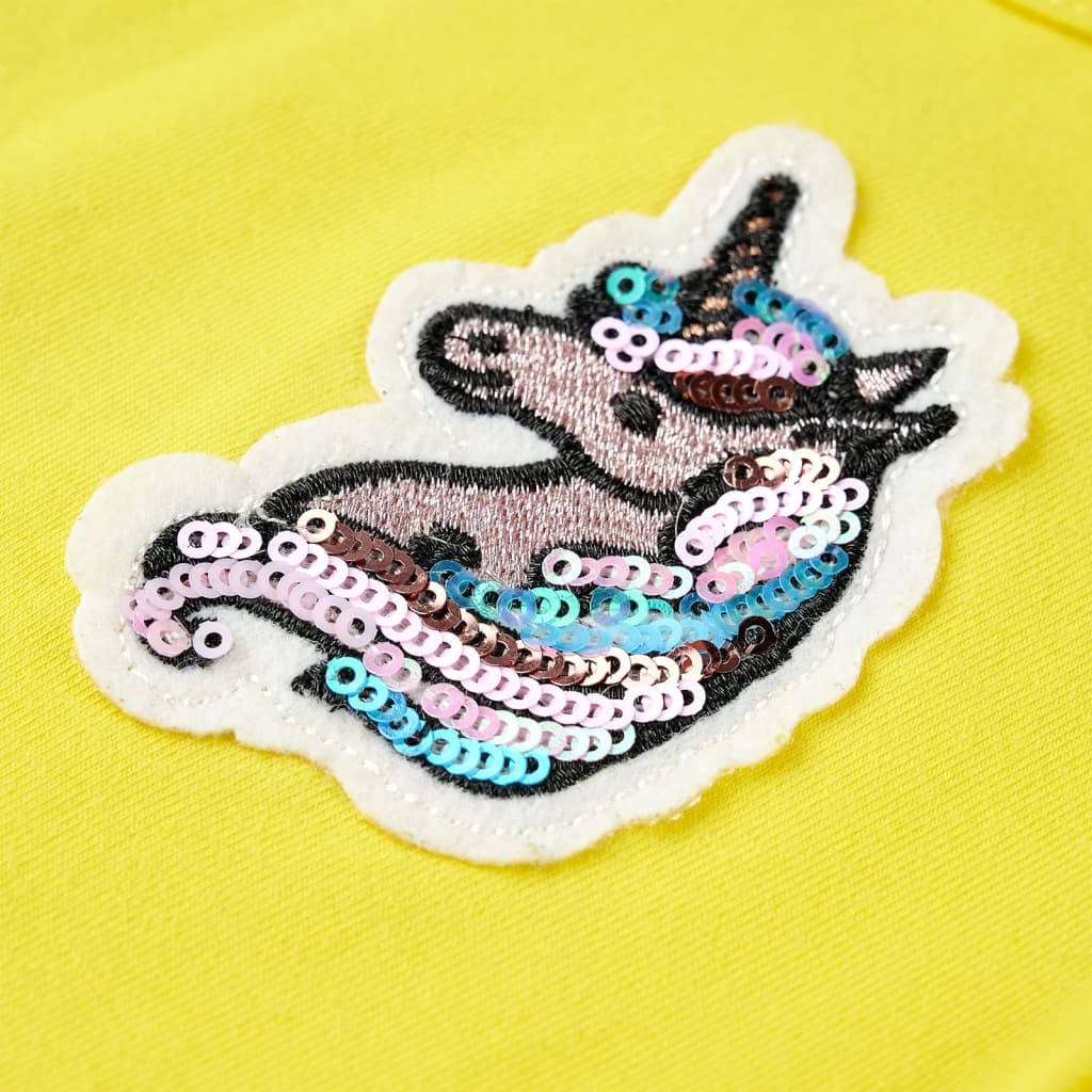 Μπλουζάκι Παιδικό Έντονο Κίτρινο 140