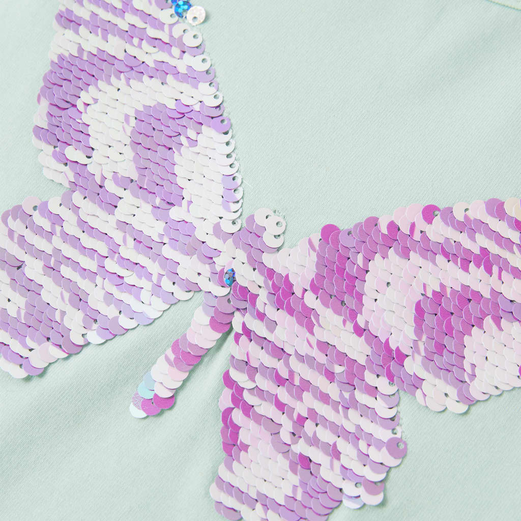 Μπλουζάκι Παιδικό με Πολύ Κοντά Μανίκια Ανοιχτό Χρώμα Μέντας 104