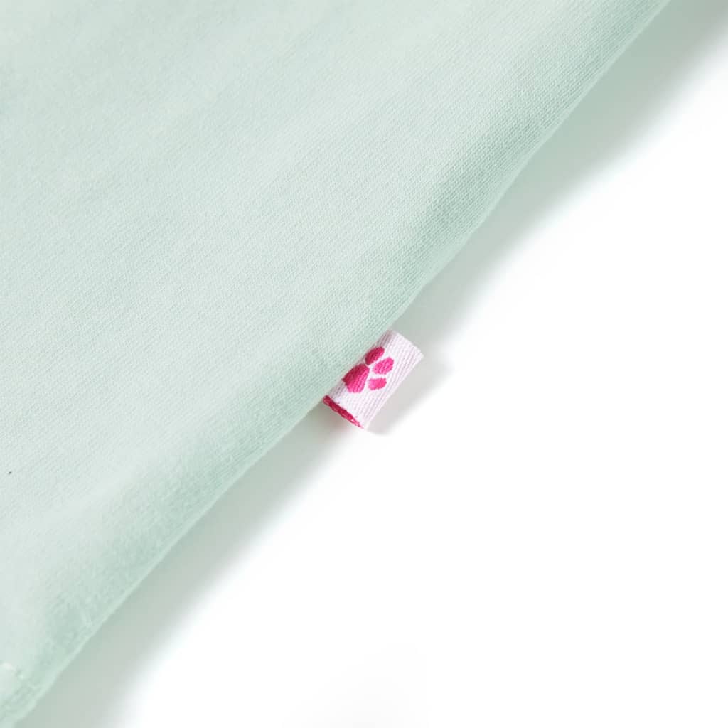 Μπλουζάκι Παιδικό με Πολύ Κοντά Μανίκια Ανοιχτό Χρώμα Μέντας 140