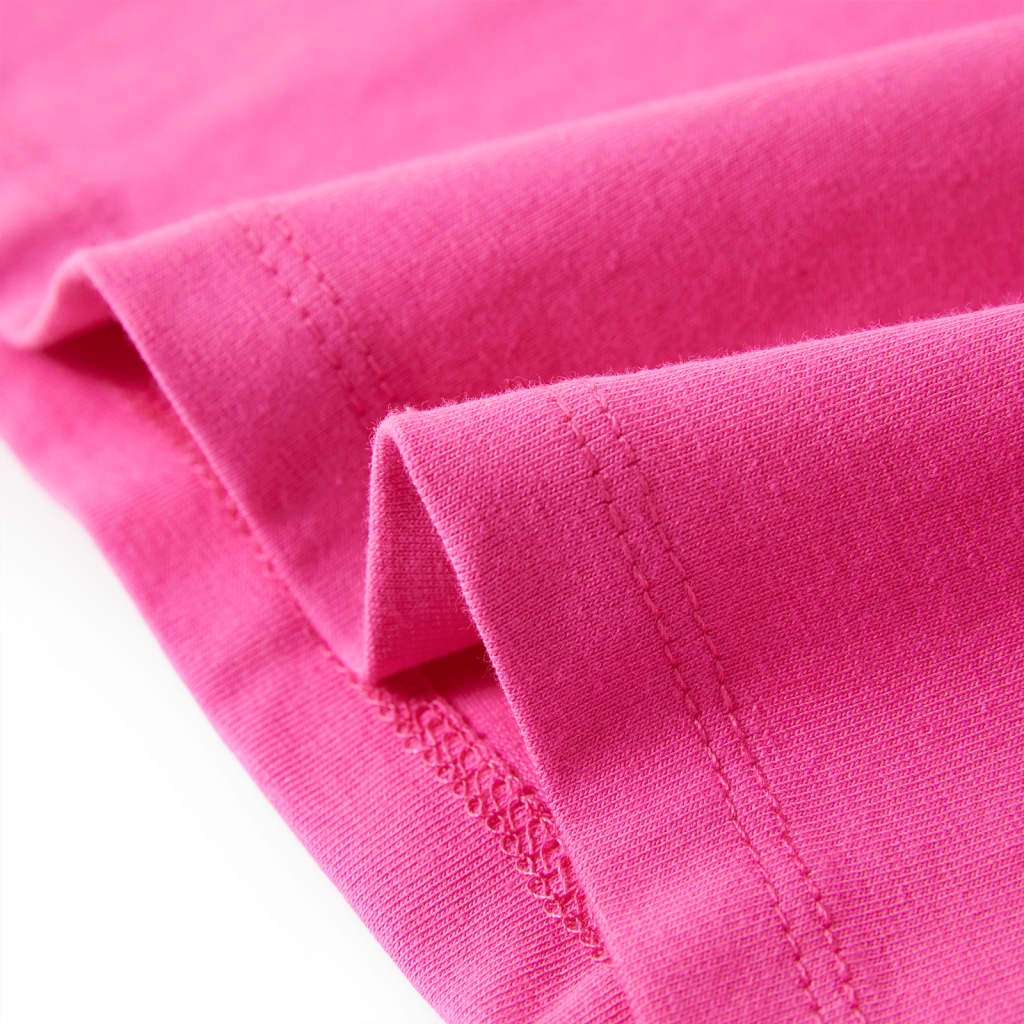 Μπλουζάκι Παιδικό με Πολύ Κοντά Μανίκια Σκούρο ροζ 116