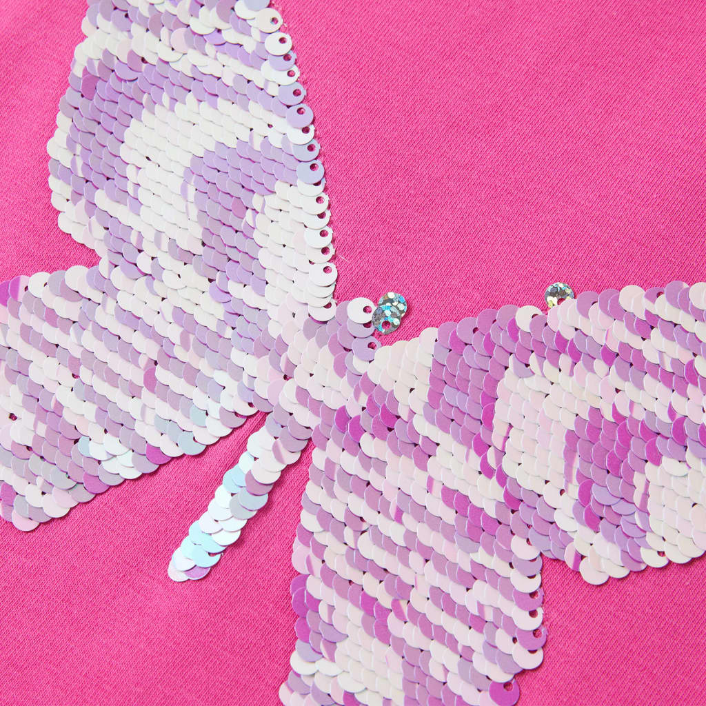 Μπλουζάκι Παιδικό με Πολύ Κοντά Μανίκια Σκούρο ροζ 140