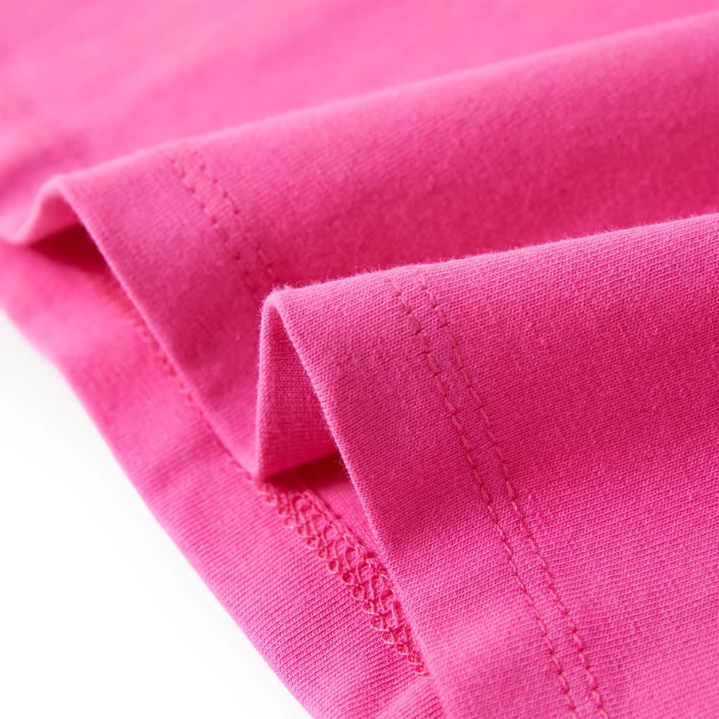 Μπλουζάκι Παιδικό με Πολύ Κοντά Μανίκια Σκούρο ροζ 140