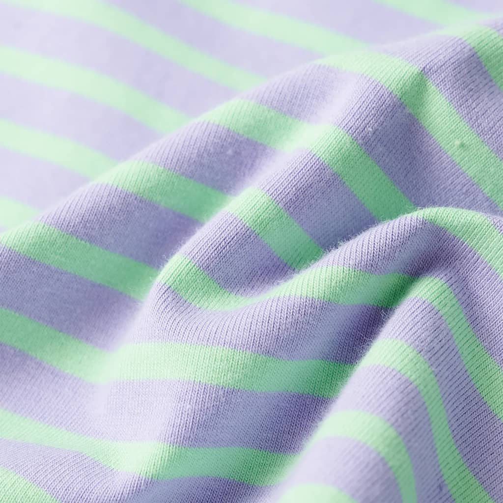 Φούστα Παιδική Ίσια με Ρίγες Έντονο Χρώμα Μέντας 128