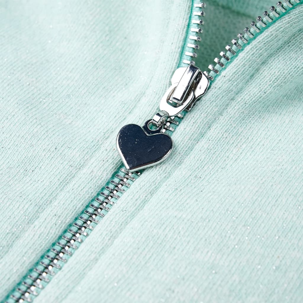 Ζακέτα Φούτερ Παιδική με Κουκούλα/Φερμουάρ Μικτή Μέντα 116