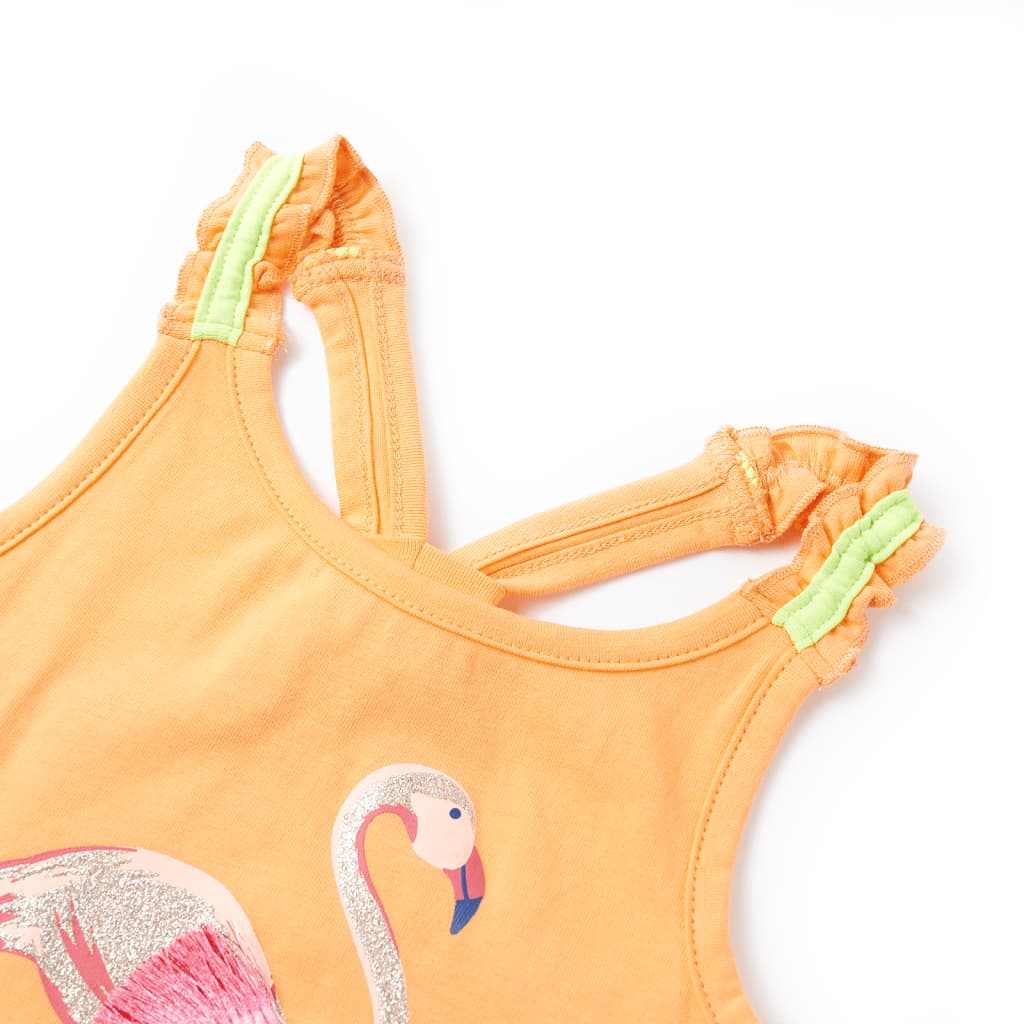 Αμάνικο Μπλουζάκι Παιδικό Έντονο Πορτοκαλί 104