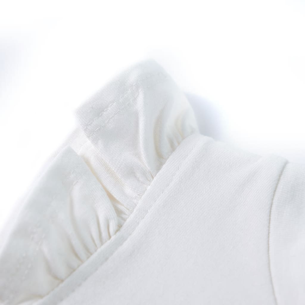 Μπλουζάκι Παιδικό με Βολάν Μανίκια Εκρού 116