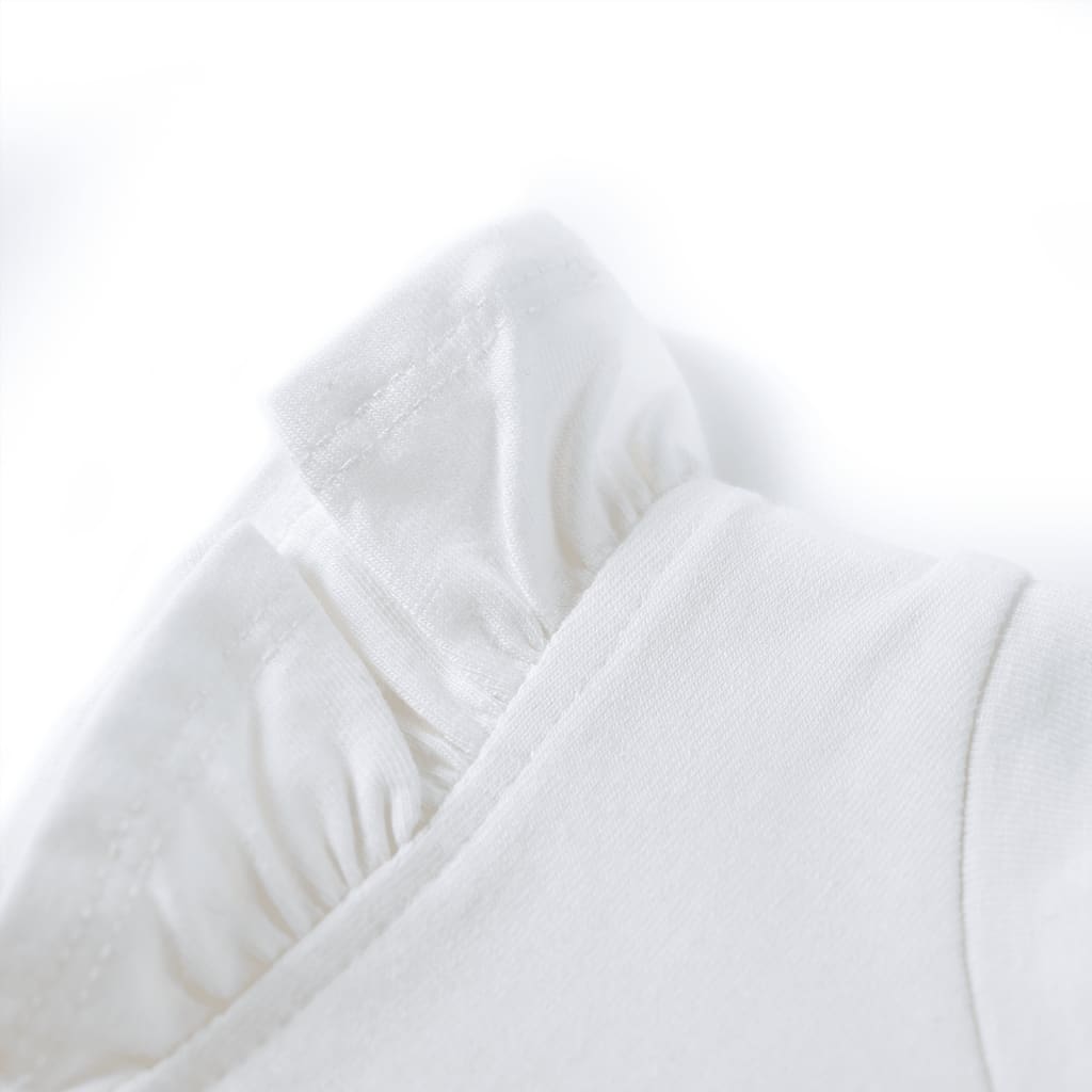 Μπλουζάκι Παιδικό με Βολάν Μανίκια Εκρού 128