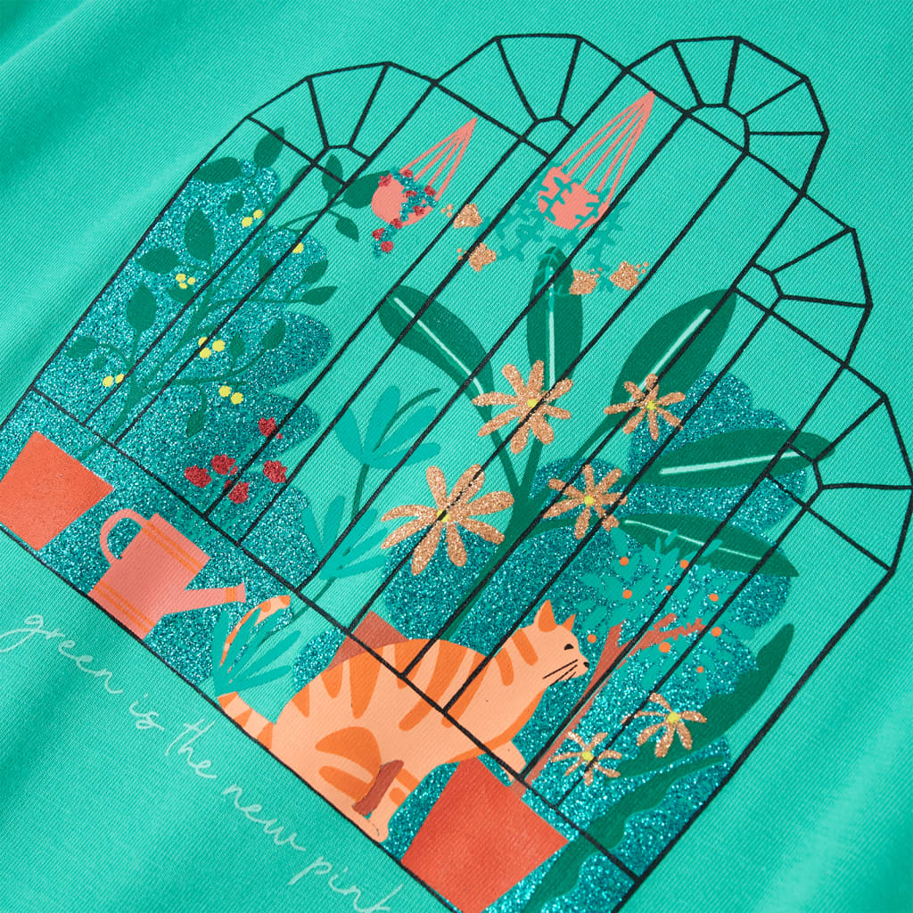 Μπλουζάκι Παιδικό Χρώμα Μέντας 104