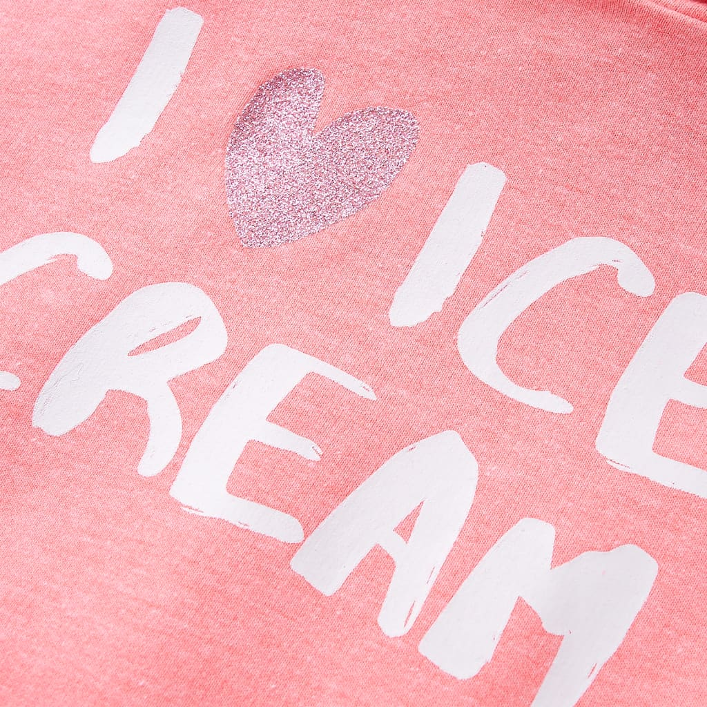 Φούτερ Παιδικό με Κουκούλα Έντονο Ροζ 128