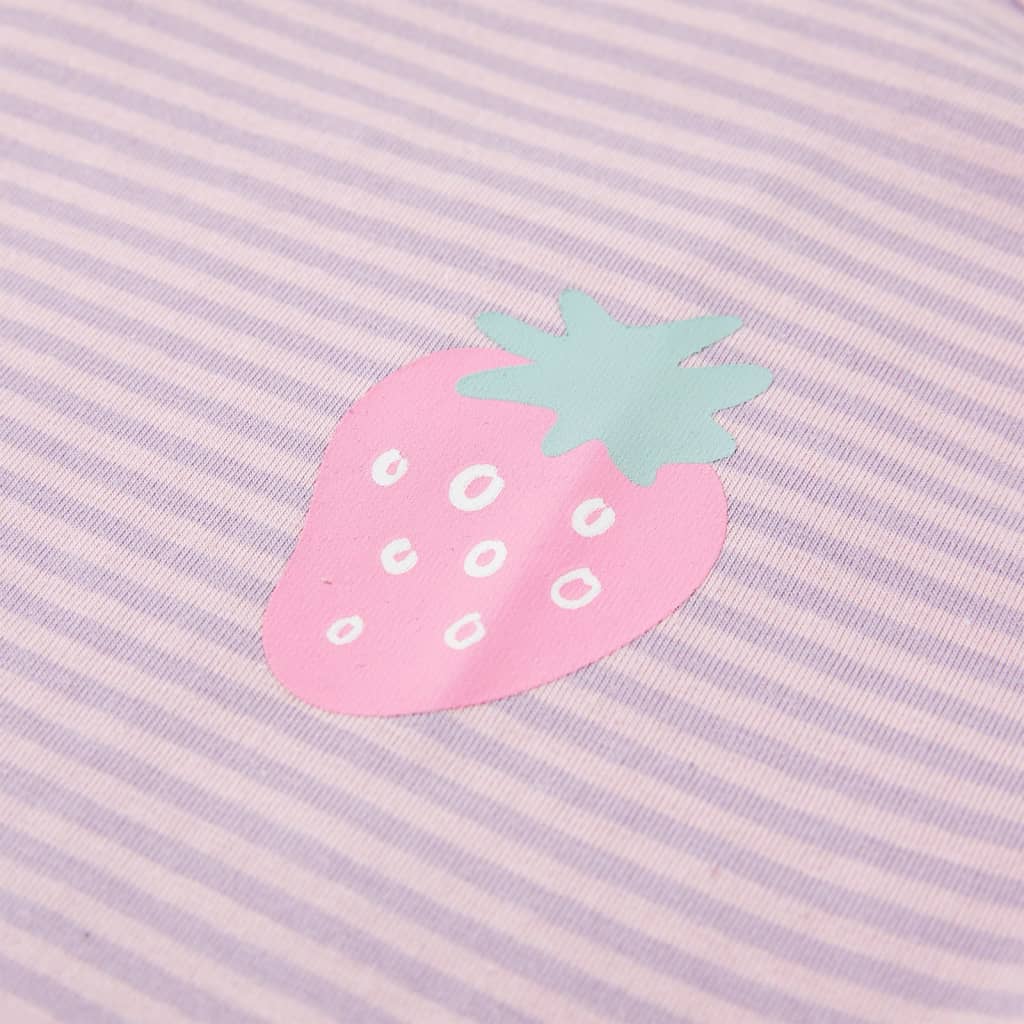 Μπλουζάκι Παιδικό με Βολάν Μανίκια Λιλά 92