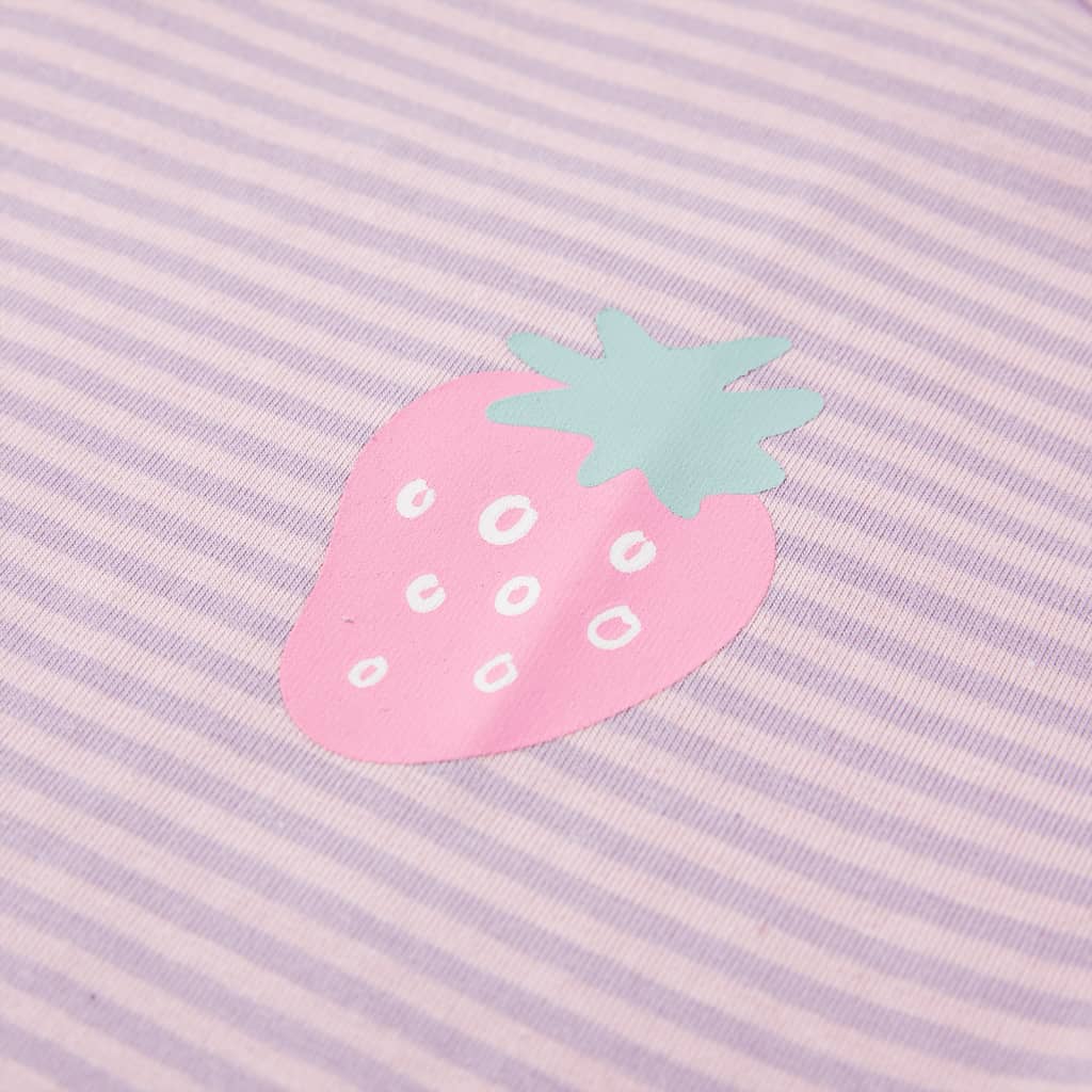 Μπλουζάκι Παιδικό με Βολάν Μανίκια Λιλά 116