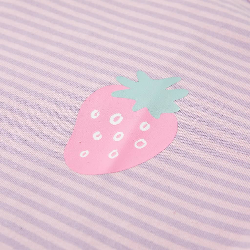 Μπλουζάκι Παιδικό με Βολάν Μανίκια Λιλά 140