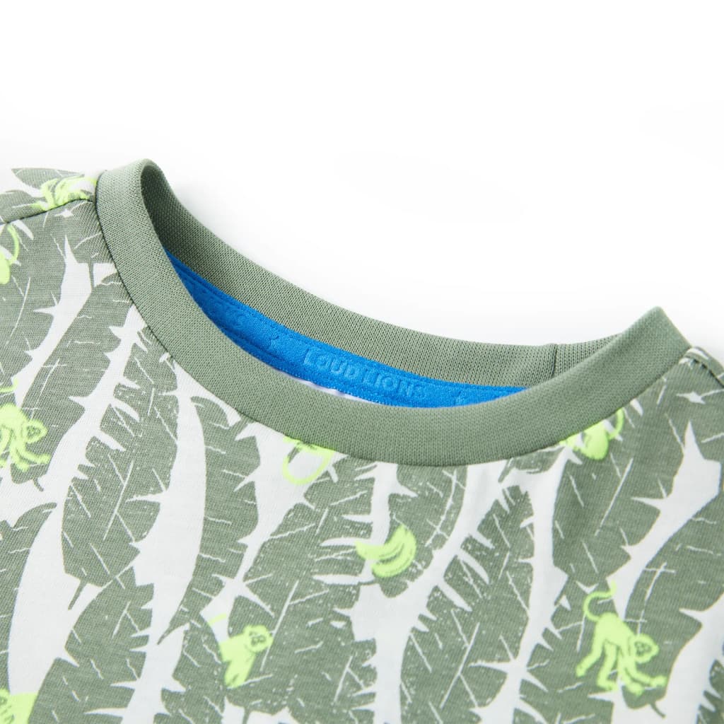 Μπλουζάκι Παιδικό Εκρού και Σκούρο Χρώμα Κισσού 92