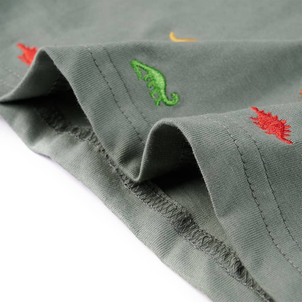 Μπλουζάκι Παιδικό Κοντομάνικο Χακί 104