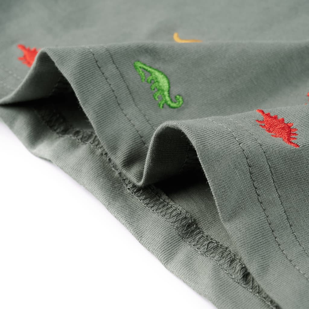 Μπλουζάκι Παιδικό Κοντομάνικο Χακί 128