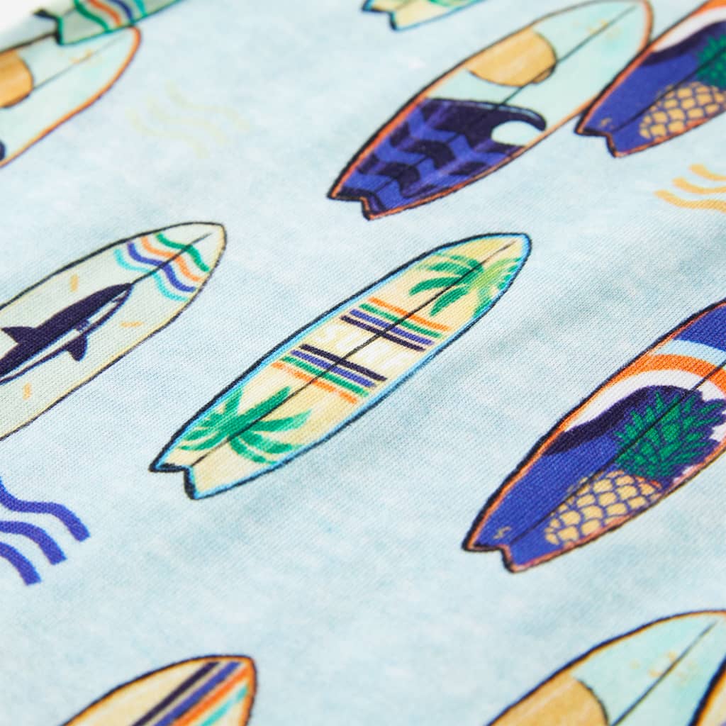 Αμάνικο Μπλουζάκι Παιδικό Απαλό Μπλε Μελανζέ 140