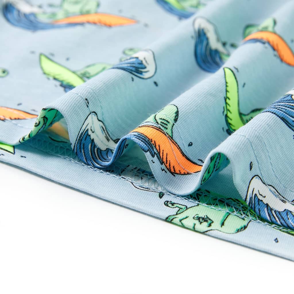 Πιτζάμα Παιδική Κοντομάνικη Ανοιχτό Μπλε 116