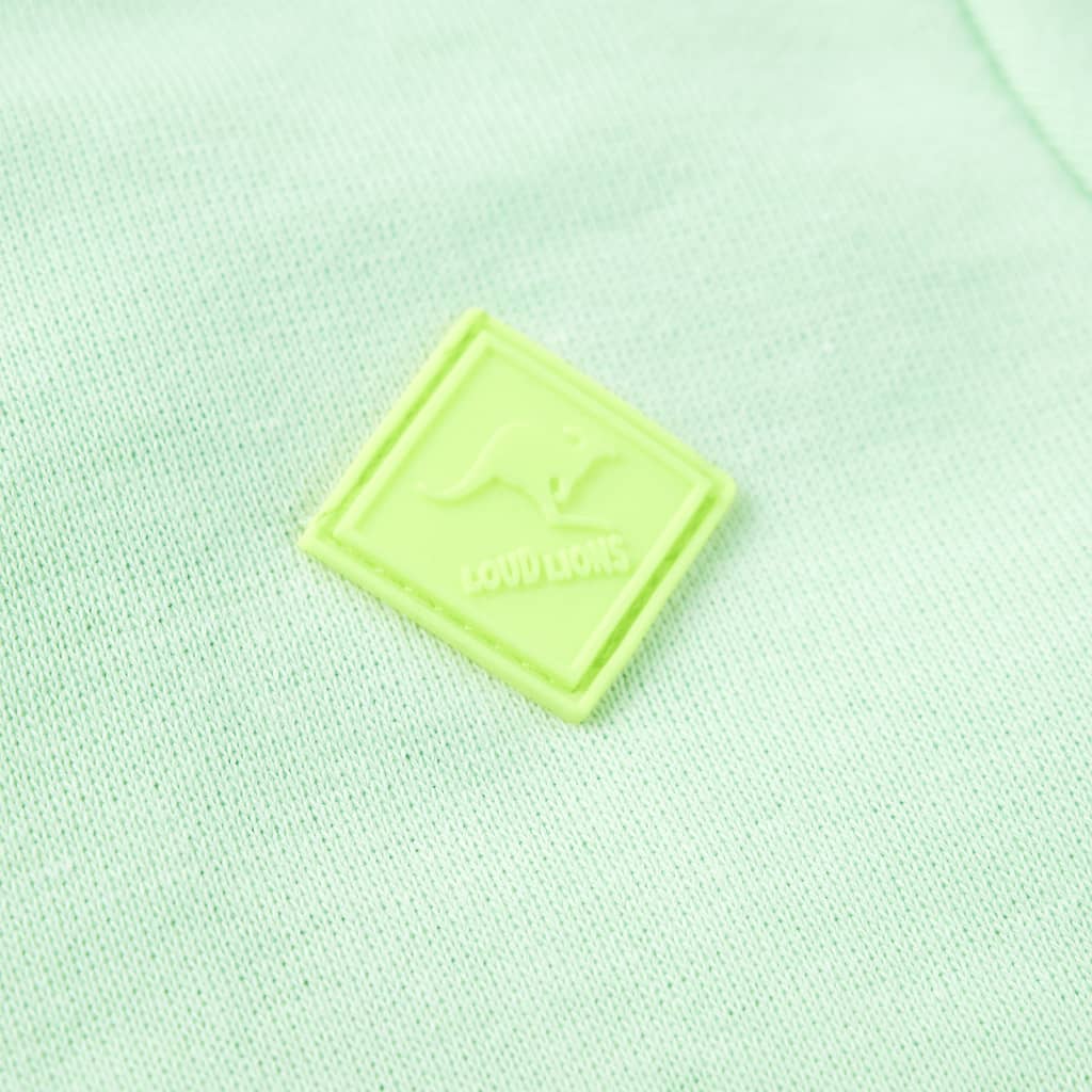 Ζακέτα Φούτερ Παιδική με Κουκούλα και Φερμουάρ Έντονο Πράσινο 116