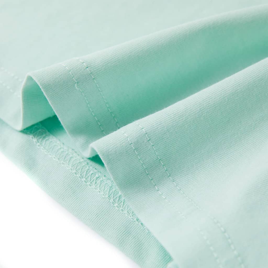 Μπλουζάκι Παιδικό Ανοιχτό Χρώμα Μέντας 116