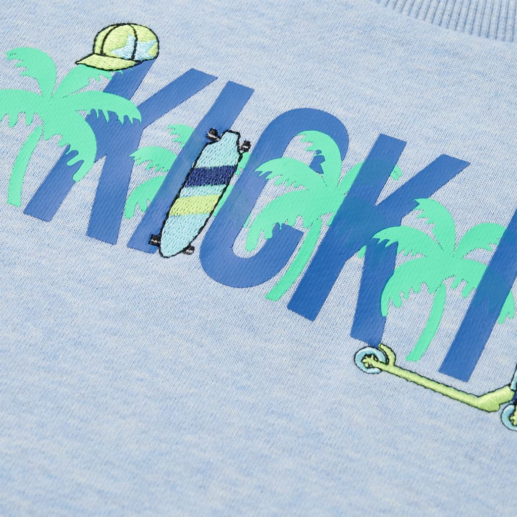 Φούτερ Παιδικό Απαλό Μπλε Μελανζέ 140