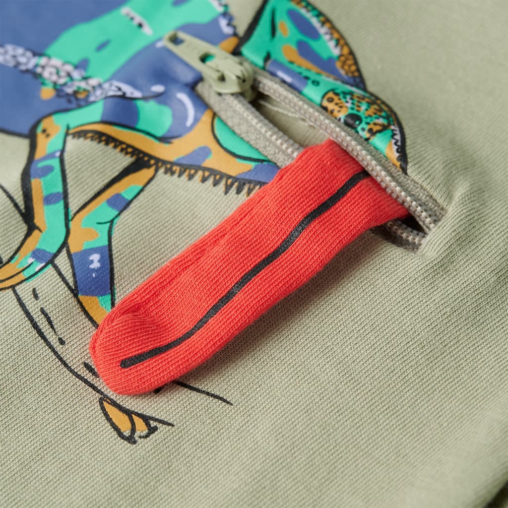 Μπλουζάκι Παιδικό Κοντομάνικο Ανοιχτό Χακί 104