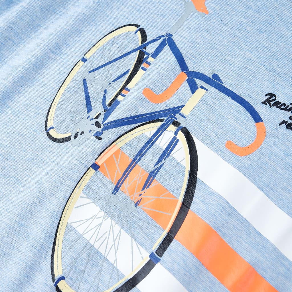 Μπλουζάκι Παιδικό Απαλό Μπλε Μελανζέ 128