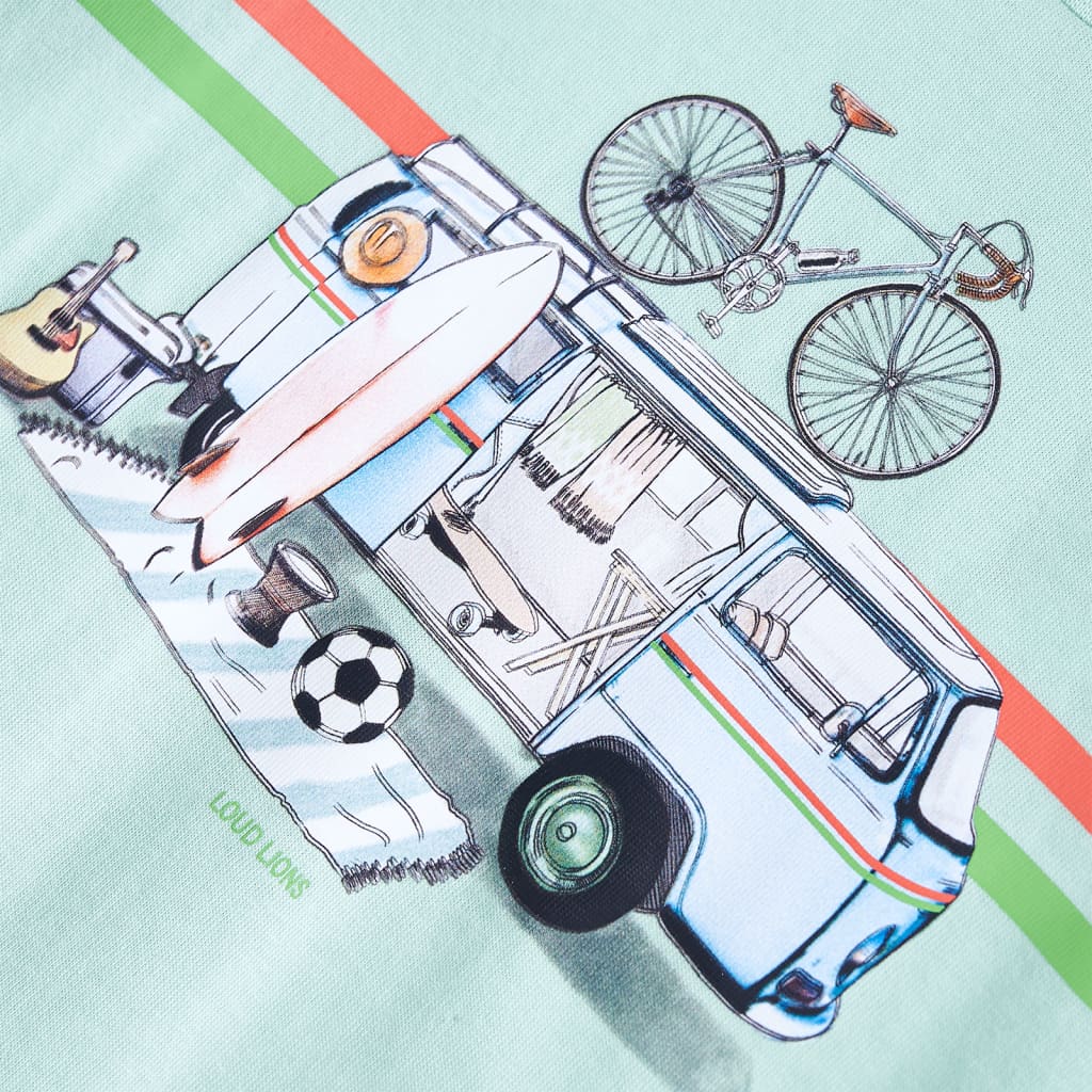 Μπλουζάκι Παιδικό Ανοιχτό Χρώμα Μέντας 140