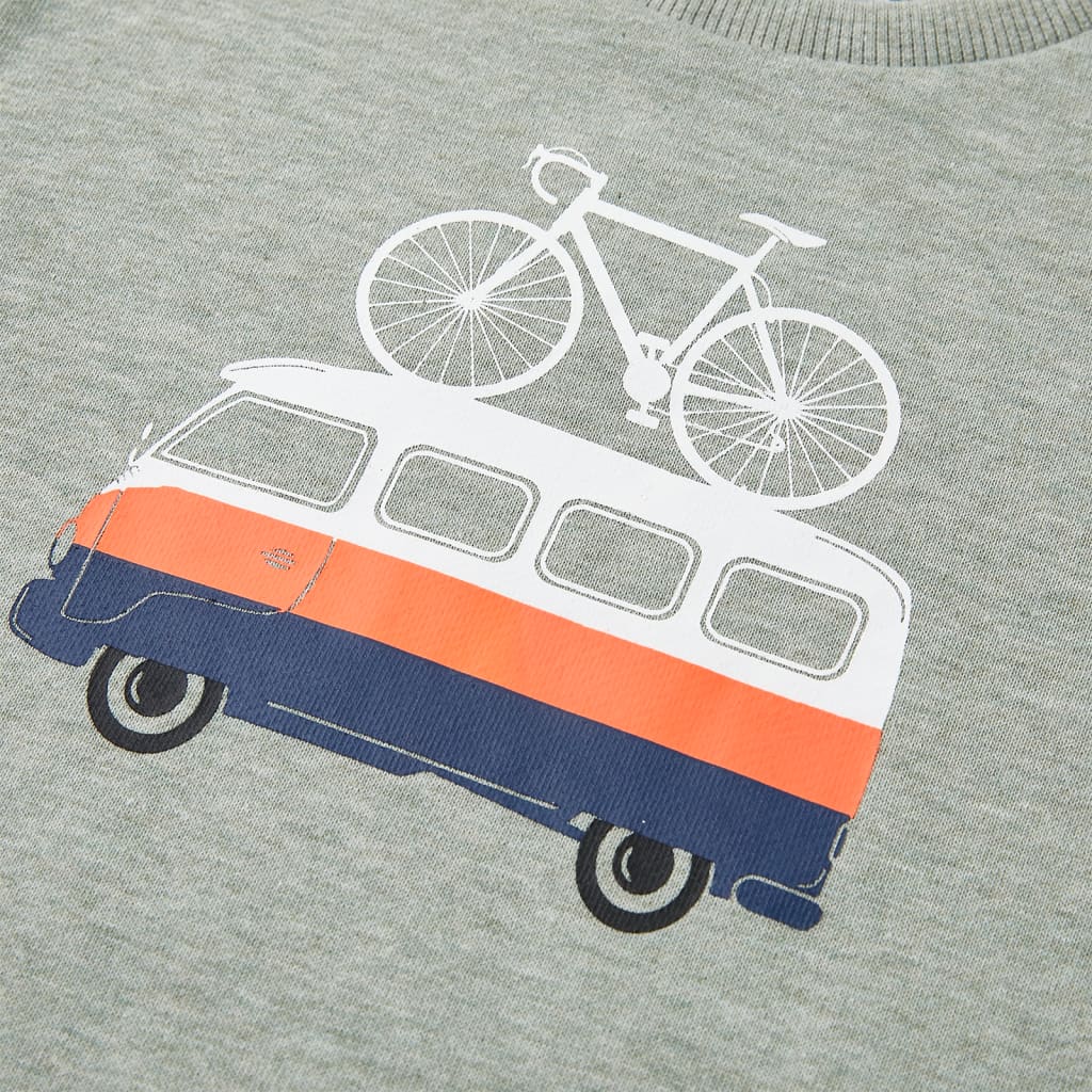 Φούτερ Παιδικό Ανοιχτό Χακί Μελανζέ 128