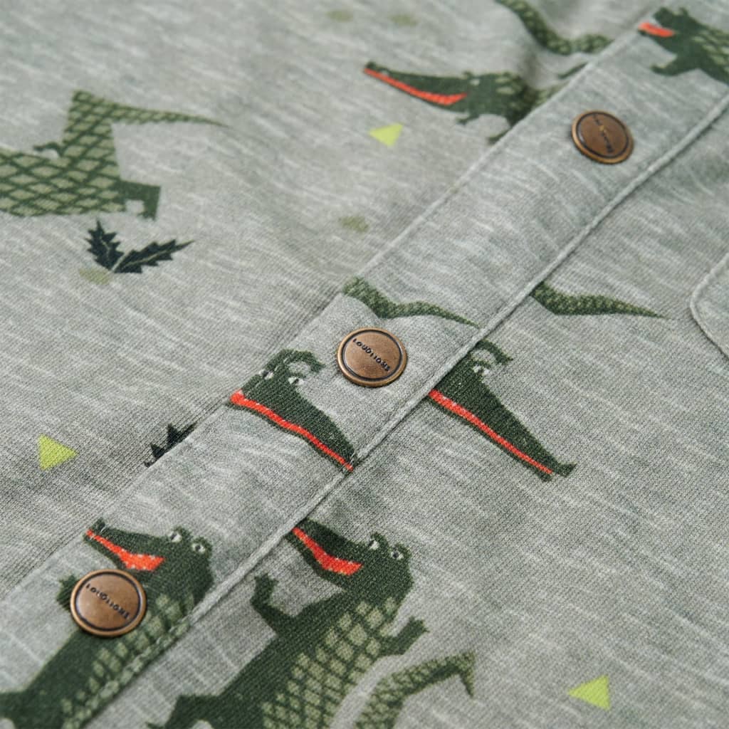 Πουκάμισο Παιδικό Ανοιχτό Χακί Μελανζέ 140