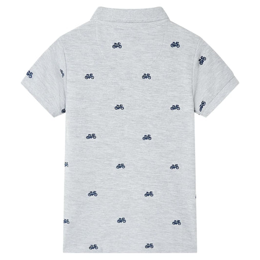 Μπλουζάκι Παιδικό Πόλο Γκρι Μελανζέ 104