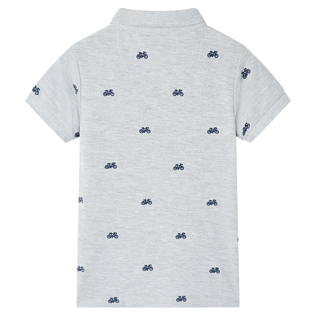 Μπλουζάκι Παιδικό Πόλο Γκρι Μελανζέ 128