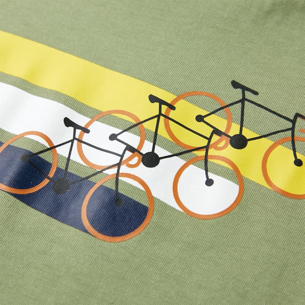 Μπλουζάκι Παιδικό Κοντομάνικο Ανοιχτό Χακί 140