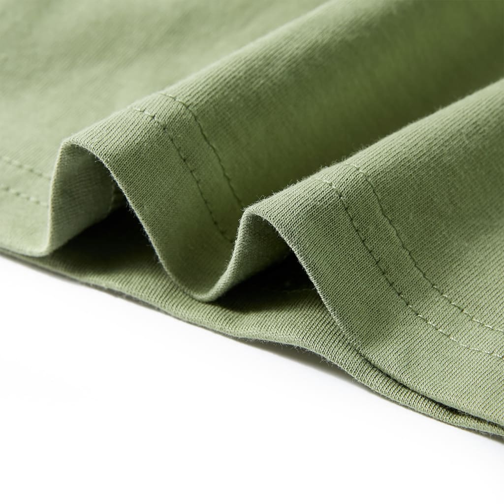 Μπλουζάκι Παιδικό Κοντομάνικο Ανοιχτό Χακί 140