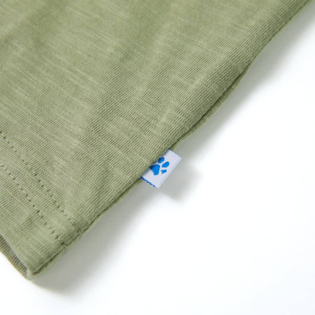 Μπλουζάκι Παιδικό Κοντομάνικο Ανοιχτό Χακί 92