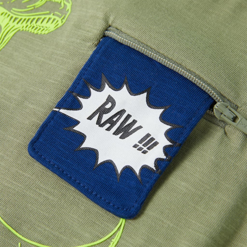 Μπλουζάκι Παιδικό Κοντομάνικο Ανοιχτό Χακί 104