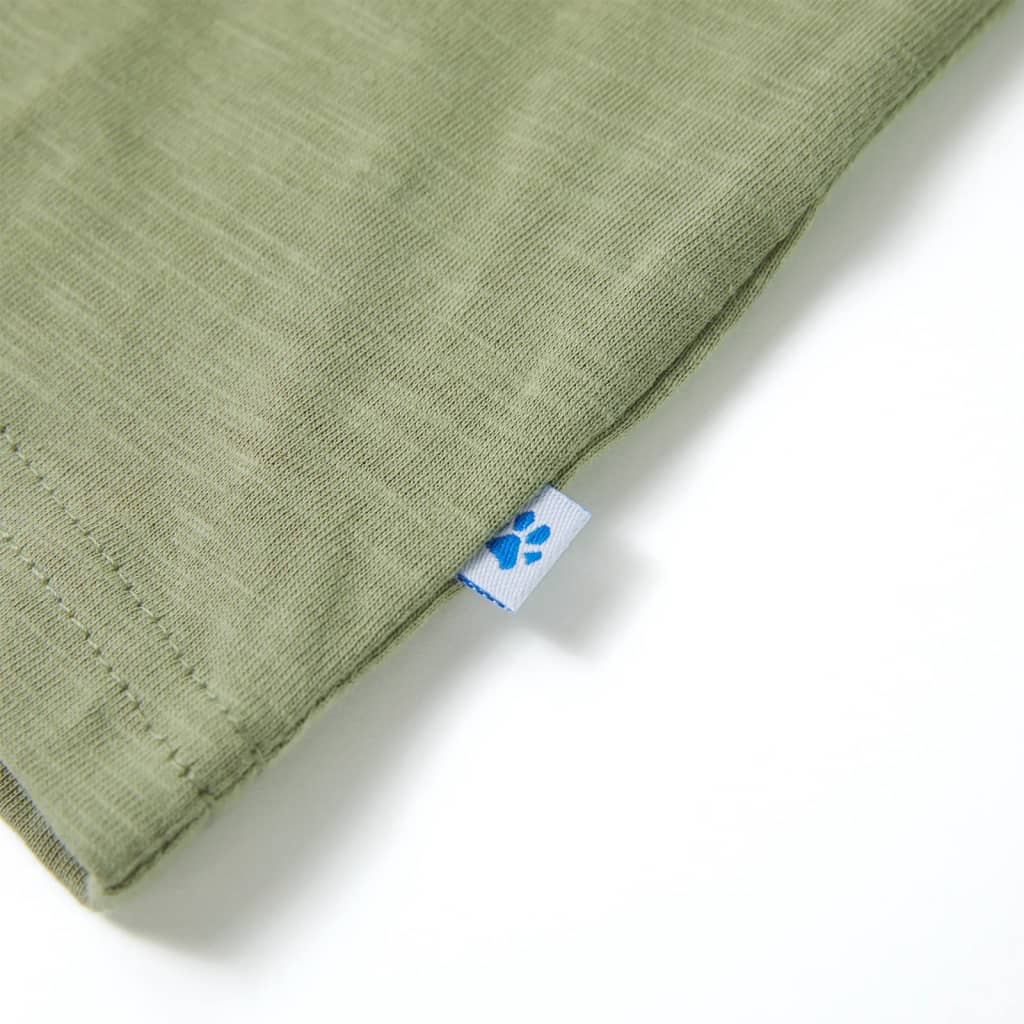 Μπλουζάκι Παιδικό Κοντομάνικο Ανοιχτό Χακί 116