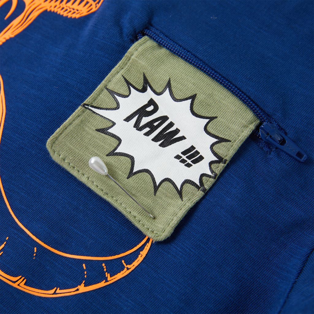 Μπλουζάκι Παιδικό Κοντομάνικο Σκούρο Μπλε 128