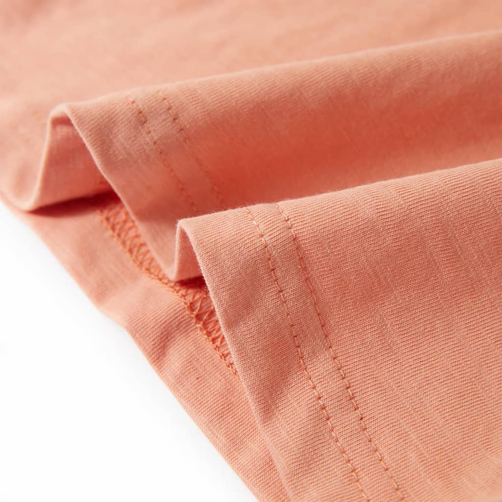 Μπλουζάκι Παιδικό Κοντομάνικο Ανοιχτό Πορτοκαλί 104