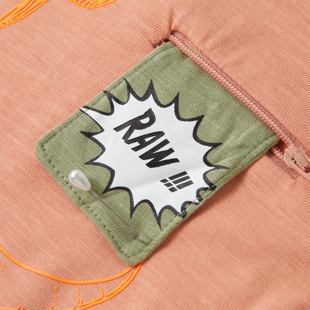 Μπλουζάκι Παιδικό Κοντομάνικο Ανοιχτό Πορτοκαλί 140