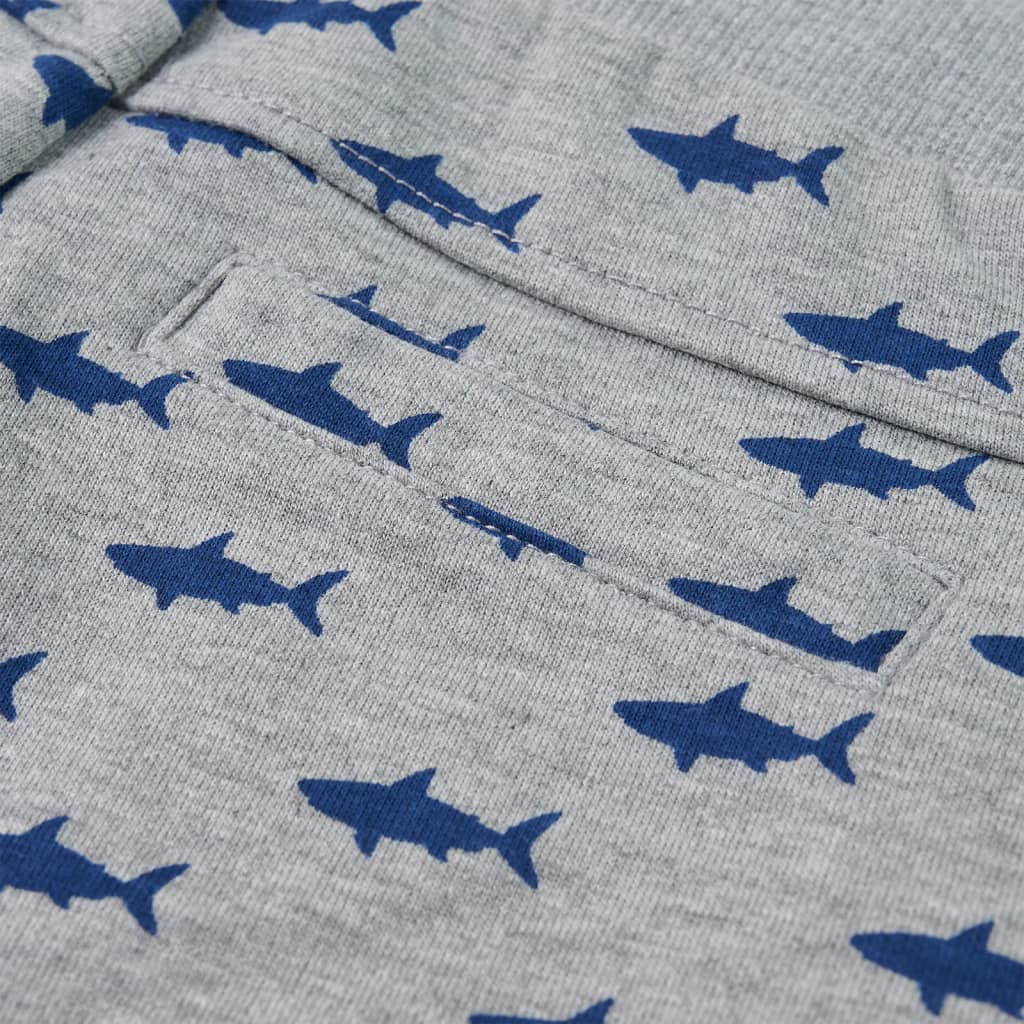 Σορτσάκι Παιδικό με Κορδόνια Ανοιχτό Γκρι Μελανζέ 104